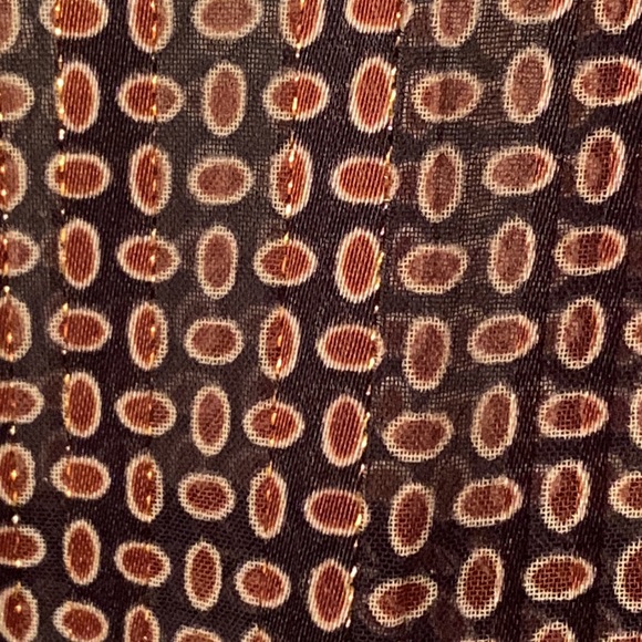 Violeta by Mango Printed Sheer Ruffle Blouse Curvy Plus Size Woman’s Size 18 - Picture 4 of 12